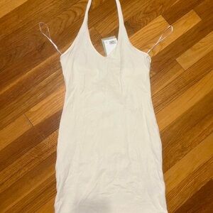 🆕 NWT H&M Cotton Halter Mini Dress